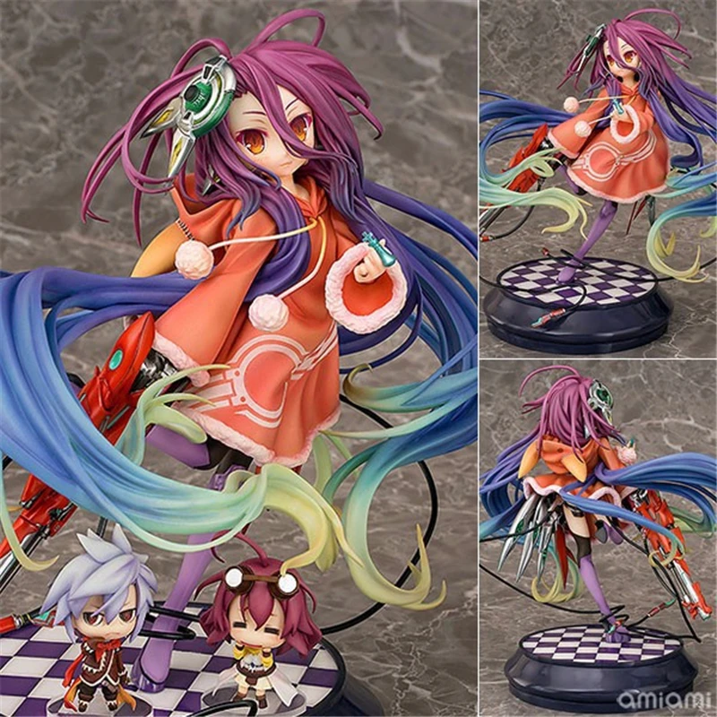 

Аниме No Game No Life Shiro масштаб 1/7 предварительно окрашенные фигурки из ПВХ коллекционные модели игрушек кукла 22 см