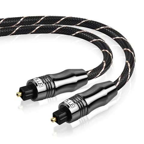 EMK Оптический Кабель Toslink кабель 5,1 цифровой звук SPDIF волоконно-оптический аудио кабель плетеная куртка для ТВ в саундбар, динамик