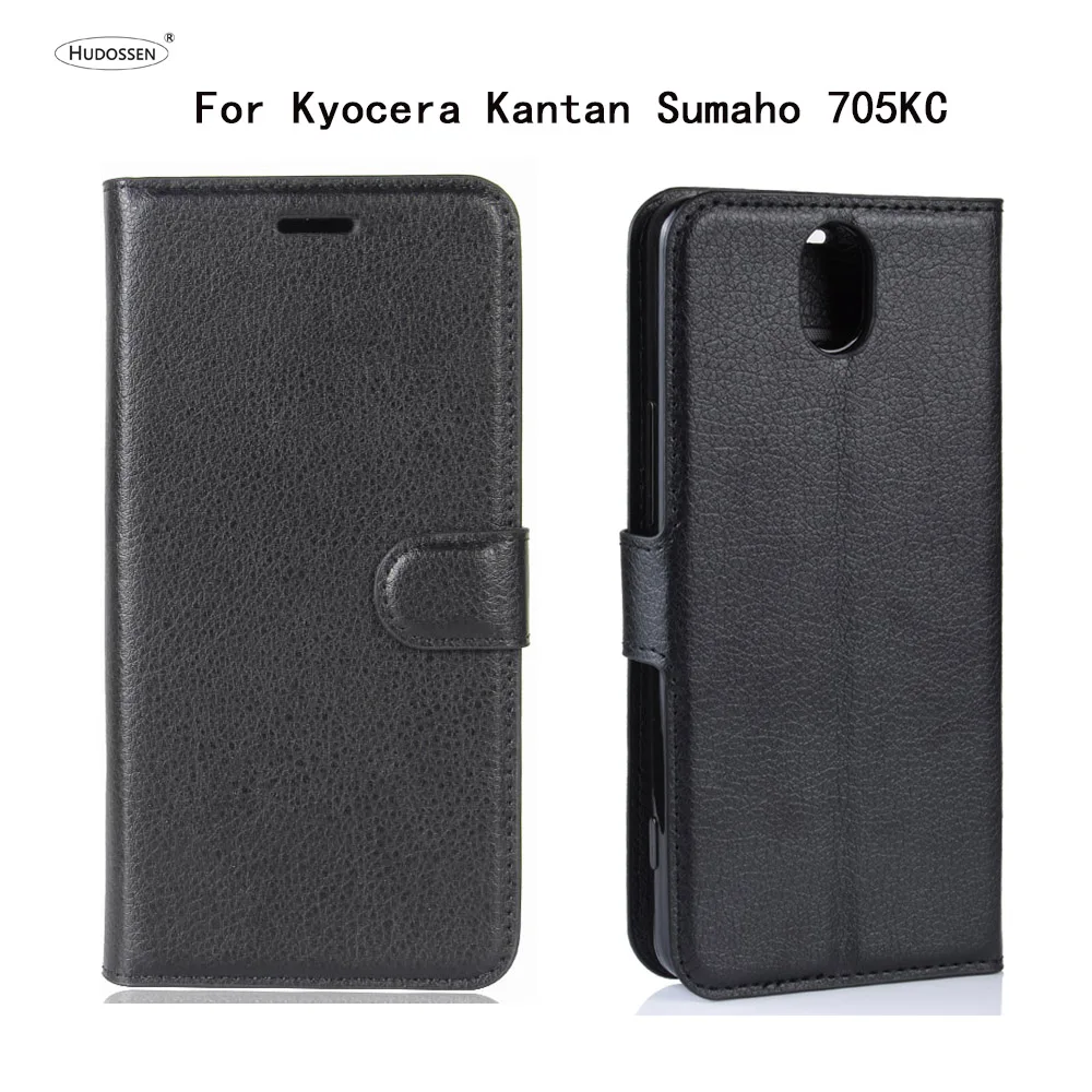 Чехол HUDOSSEN для Kyocera Kantan Sumaho 705KC Роскошный кожаный флип чехол телефона аксессуары