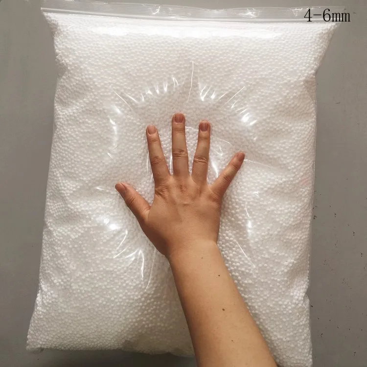 White 250g 4-6mm 250 г 4-6 мм слайм красочные поролоновые шарики наполнитель DIY Поставки слаймов мини мягкие бусины для пушистого украшения - Цвет: White 250g 4-6mm