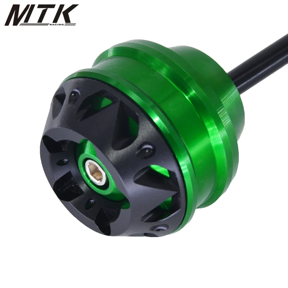 green front wheel Для KAWASAKI ZZR1400 2011- zzr 1400 с ЧПУ модифицированный+ Переднее колесо мотоцикла drop ball/амортизатор - Цвет: green front wheel