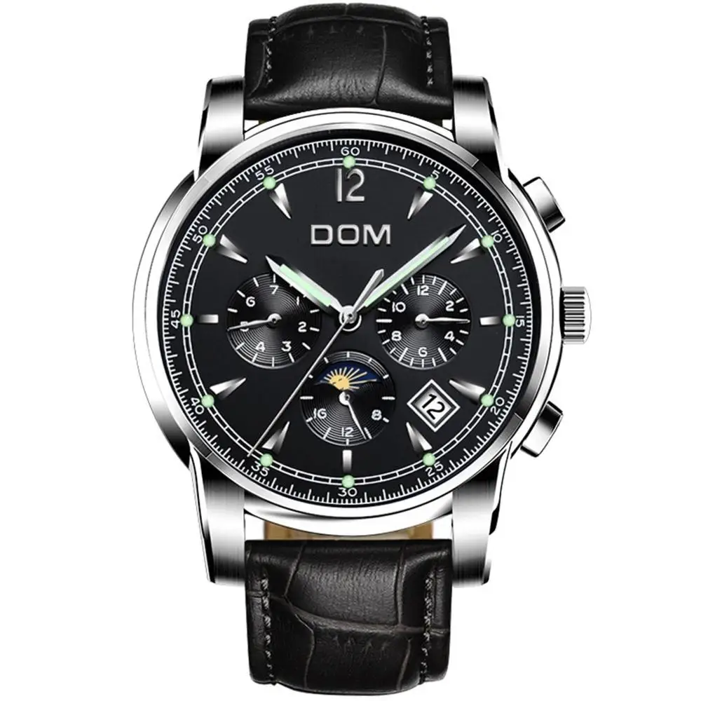 M-75L-1MX Mechanical Watches Sport DOM Watch Men Waterproof Clock Mens Brand Luxury Fashion Wristwatch Relogio Masculino M-75D-1MX - Цвет: M-75L-1MX