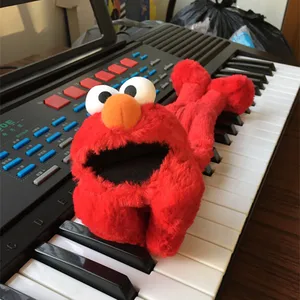 Candice guo! Милые плюшевые игрушки мультфильм Улица Сезам elmo пенал Чехол для хранения для детей подарок на день рождения Рождество 1 шт.