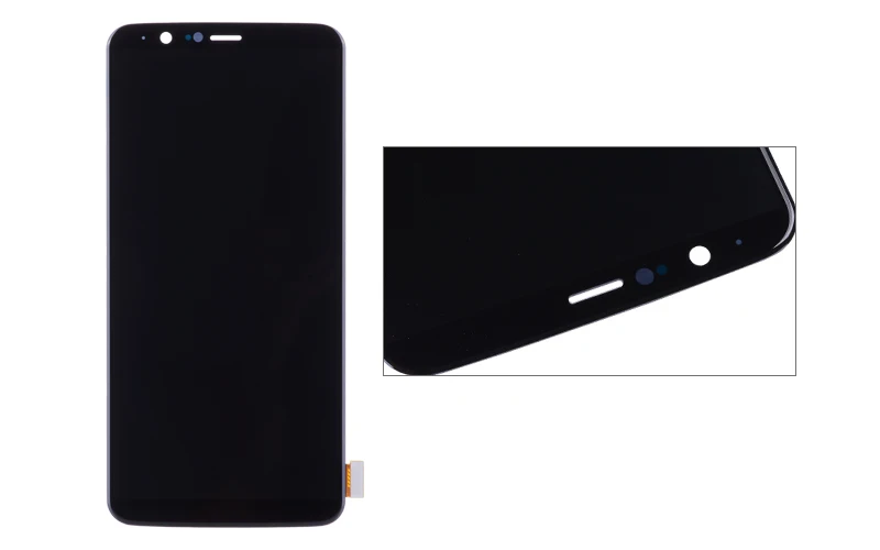 Amoled Дисплей для Oneplus 5T A5010 LCD в сборе с тачскрином 6.01'' черный