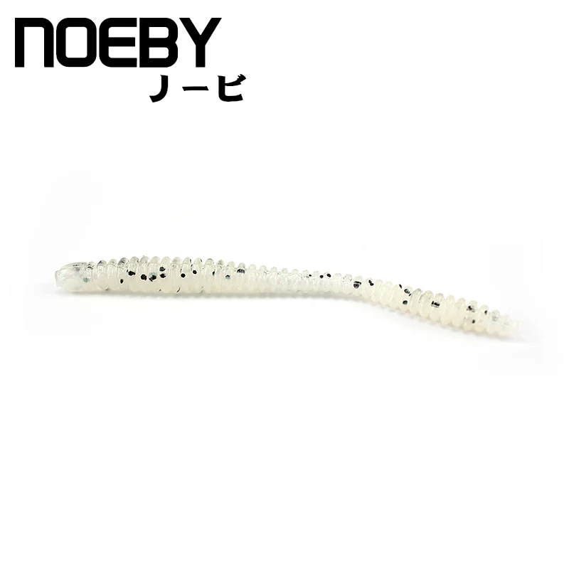 NOEBY 6 шт./лот Мягкая приманка 120 мм/3 5 г запах мягкий червь искусственная светящаяся