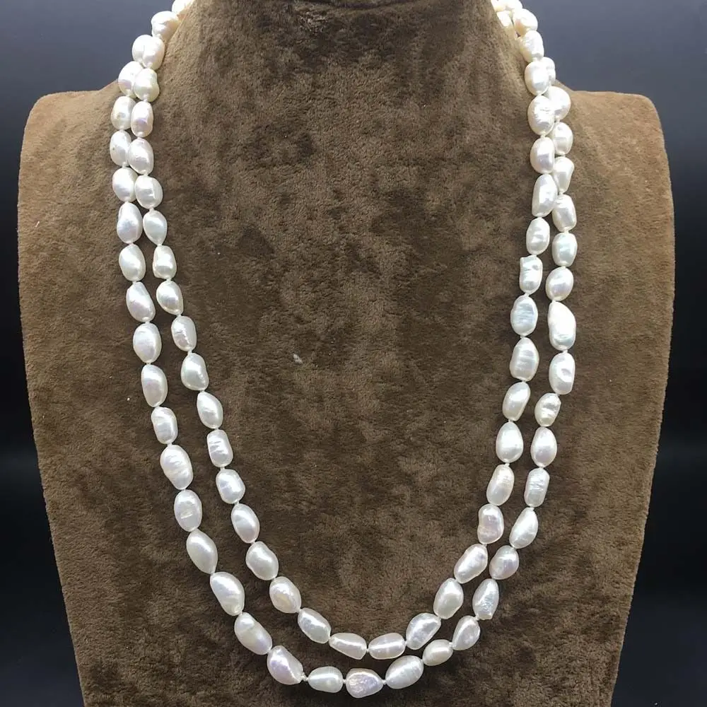 Длинное ожерелье с искусственным жемчугом |