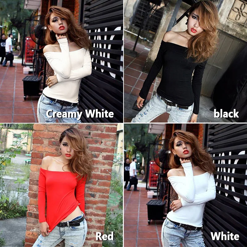 Весенне-осенняя стильная женская футболка женские сексуальные топы с открытыми