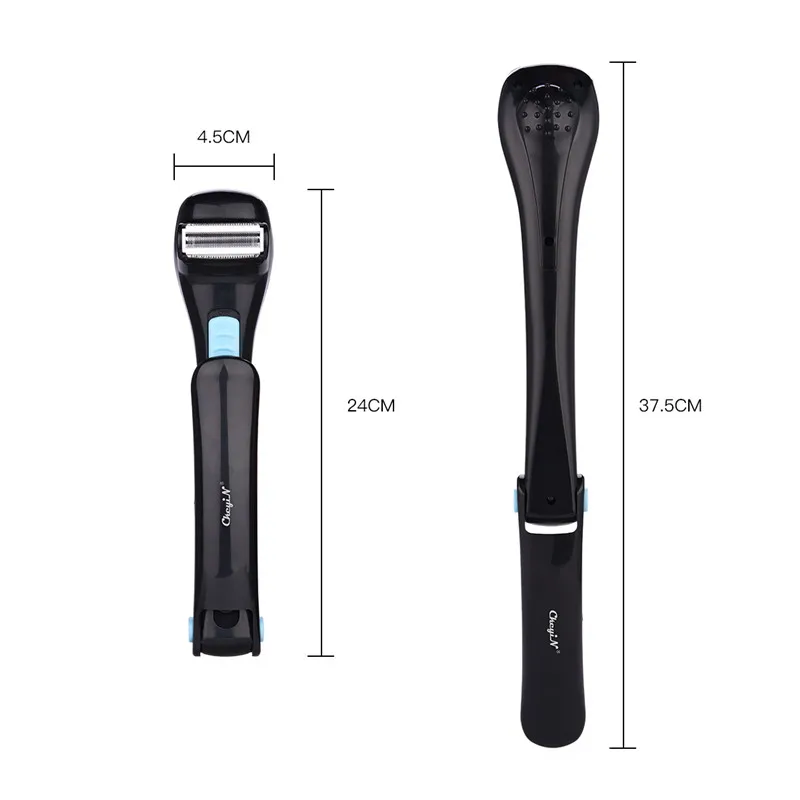 

Long Handle Electric Back Hair Shaver Men Foldable Shoulder Chest Hair Shaving Razor Handle Body Hair Trimmer Battery Powered 40
