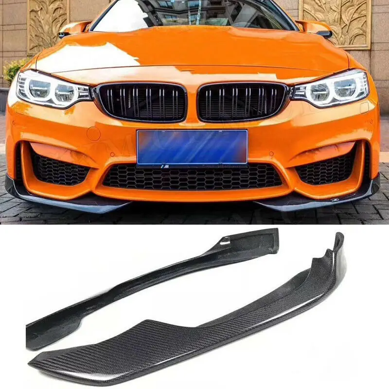 Сплиттер для губ из углеродного волокна BMW 3 4 Серии F80 F82 F83 M3 M4 2014 2018 AC Style|Обвесы| |