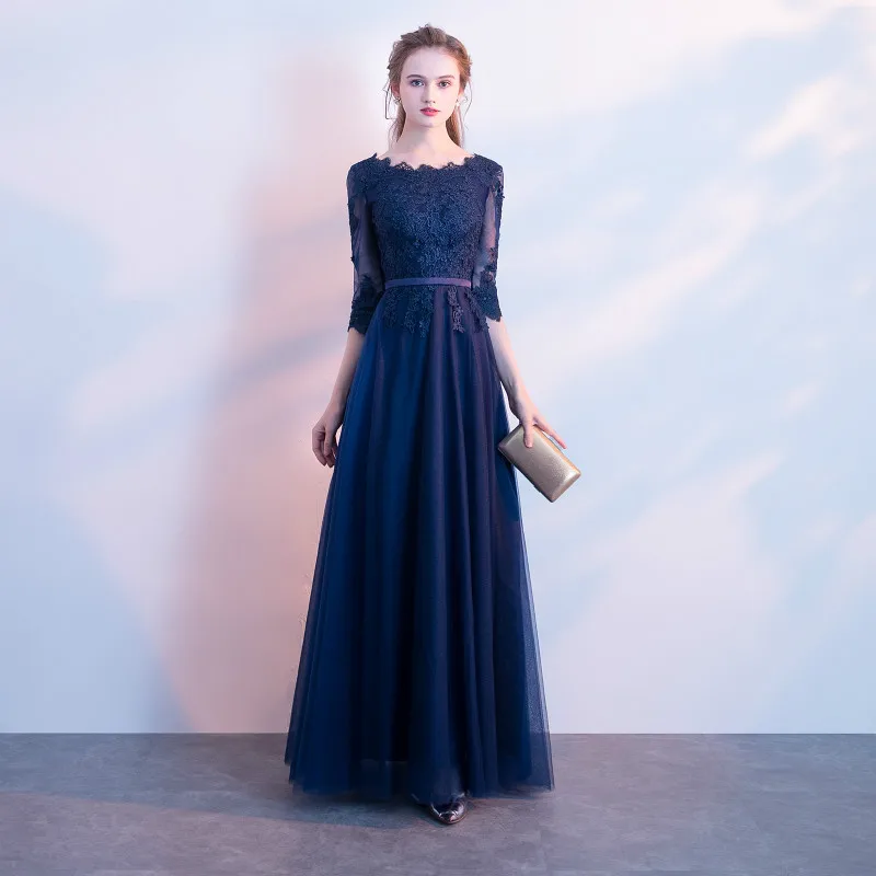 Женское платье 2019 Новое банкетное благородное элегантное ведущей женское