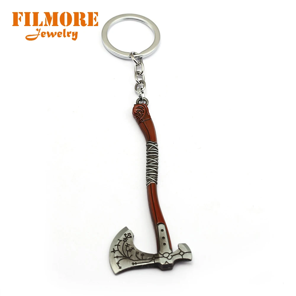 Изысканный Резные Бог войны 4 брелок с кратосом сплав щит Левиафан ледоруб