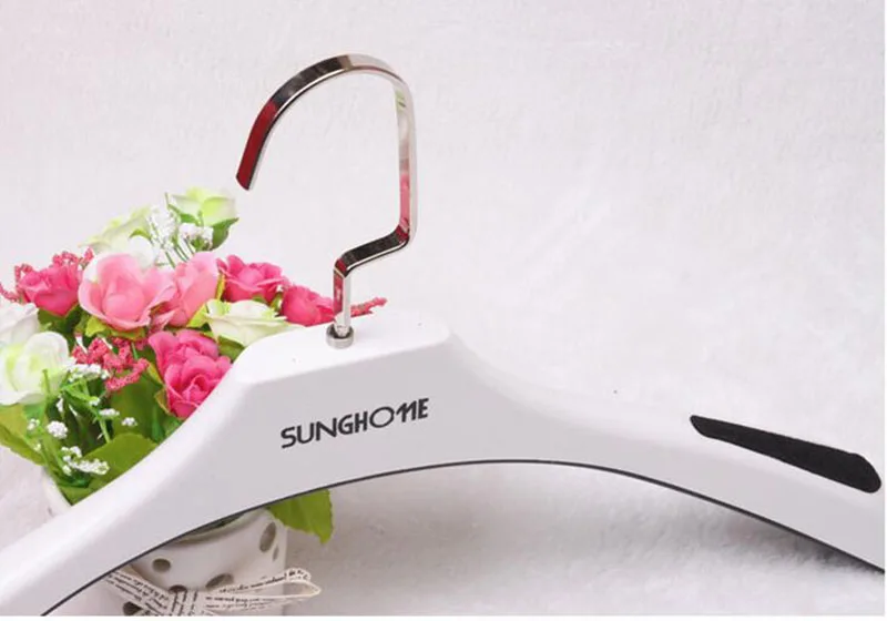 Роскошная широкая пластиковая вешалка для костюма леди одежды/брюк с квадратным