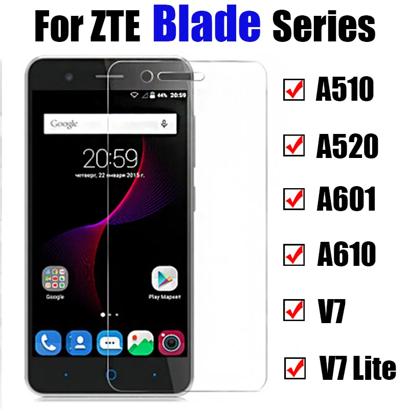 Защитное стекло для zte blade a510 a610 пленка закалённое защитное стекло v7 lite a601 a520 экран протектор 510 520 610 601 7v 7 tremp
