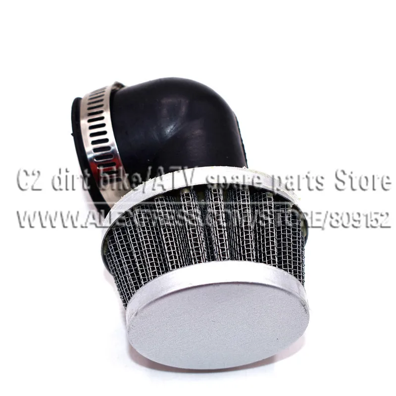 35mm Air Filter 90 degree right angle pod Wire mesh material for small dirt bike pit ATV Scooter use | Автомобили и мотоциклы