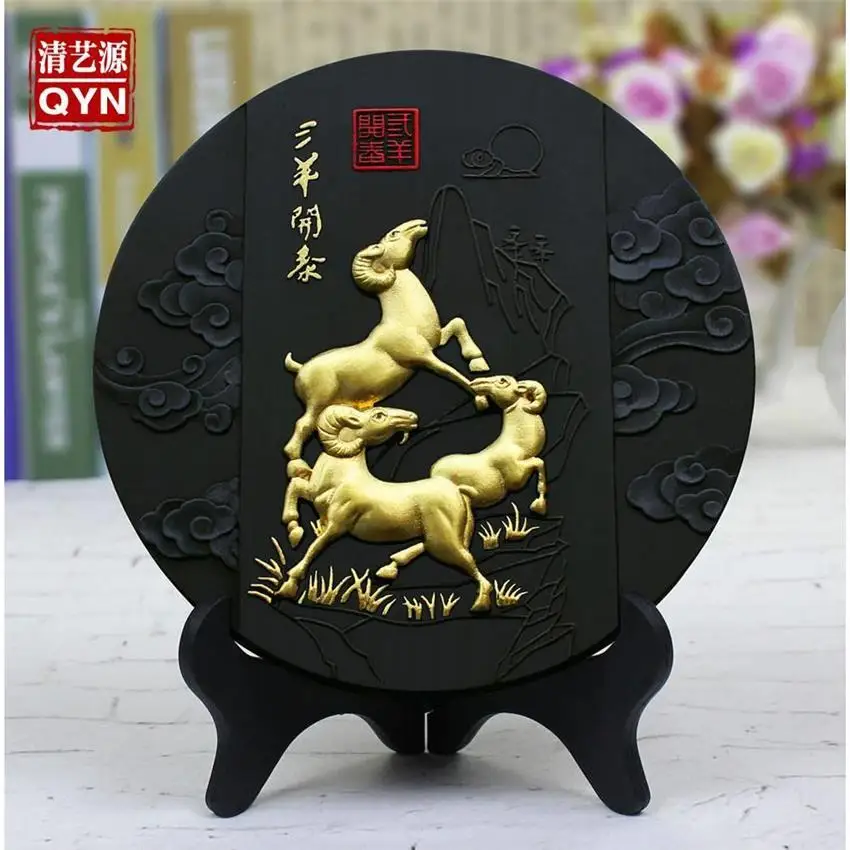 

HOT SALE-- HOME OFFICE GIFT efficacious Mascot Talisman # Southeast Asia Thailand SAN YANG KAI TAI GOOD LUCK FENG SHUI statue