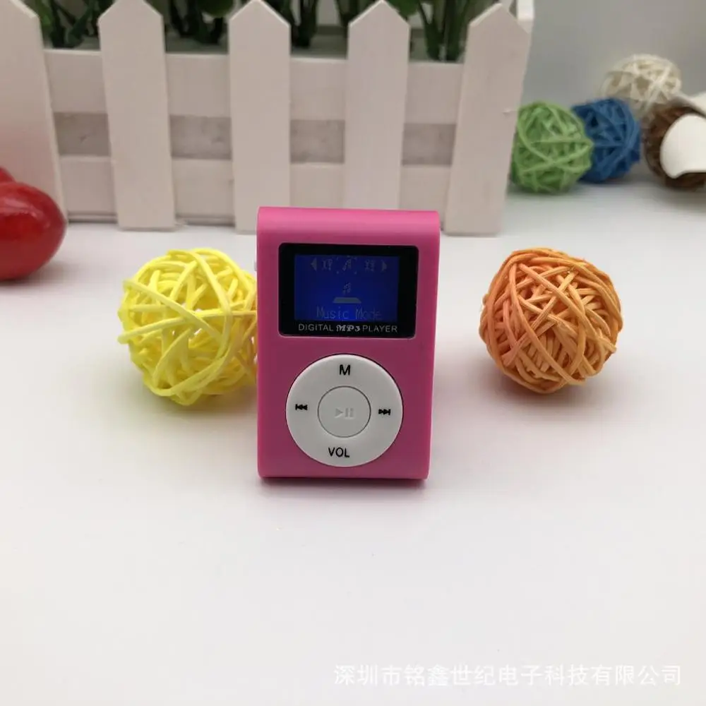 Белый Небольшой Размеры Портативный MP3 плеер мини LCD экран MP3 плеер Музыкальный плеер Поддержка флеш-карты памяти TF 32 Гб лучший подарок - Цвет: Белый