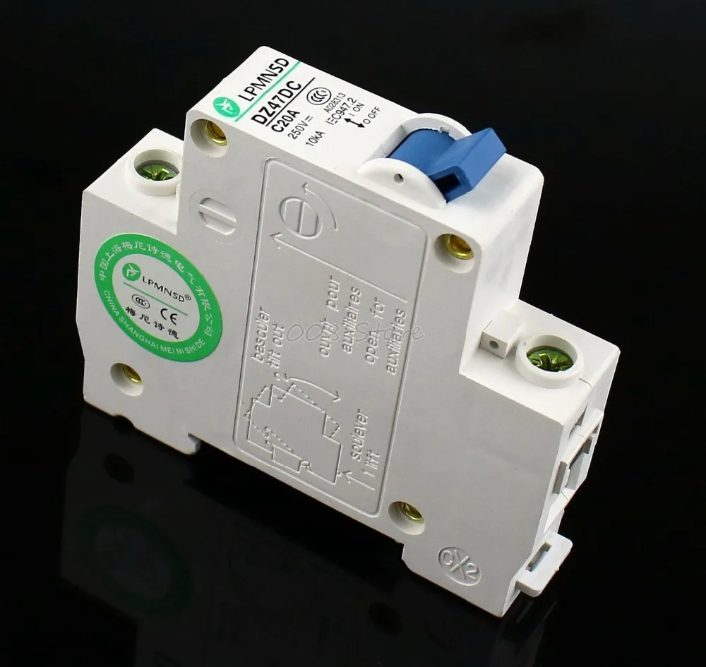 DZ47 DC 1P 20 A 250V Solar energy Air breaker MCB Electric swich Antiflame | Обустройство дома