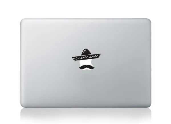 MB-black-Part A(29) Черный мультфильм ноутбук частичный стикер для Apple MacBook кожи Air 11 12 13 Pro retina 13 15 забавная Виниловая Наклейка Обложка для ноутбука - Цвет: MB-black-Part A(29)