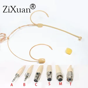 Однонаправленный микрофон для головной повязки Shure Sennheiser AKG MiPro Audio Technica 4Pin 3Pin TA4F 3,5 мм замок