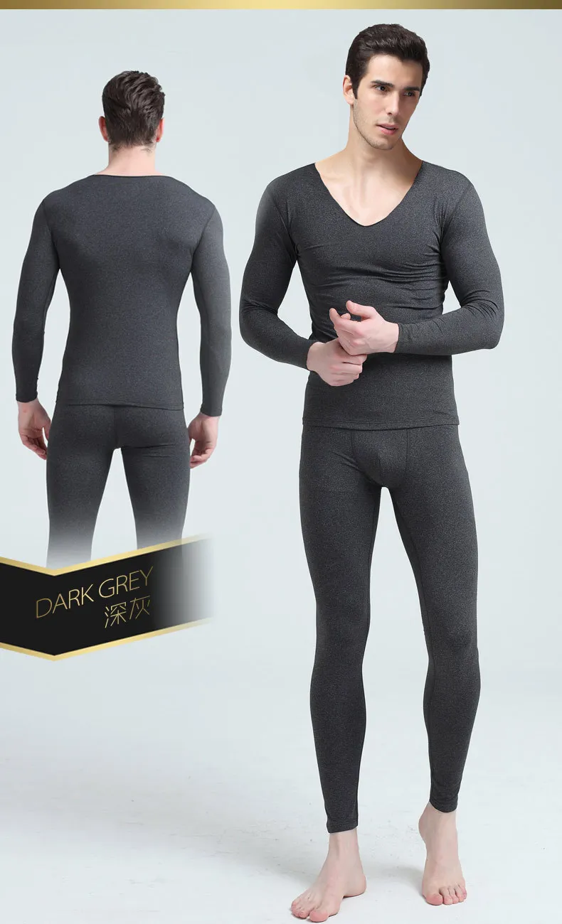 Thermal Underwear Set Men Long Johns Men Autumn Winter Tops+Pants 2 piece Set Keep Warm Thick Plus Size 4XL termica homem