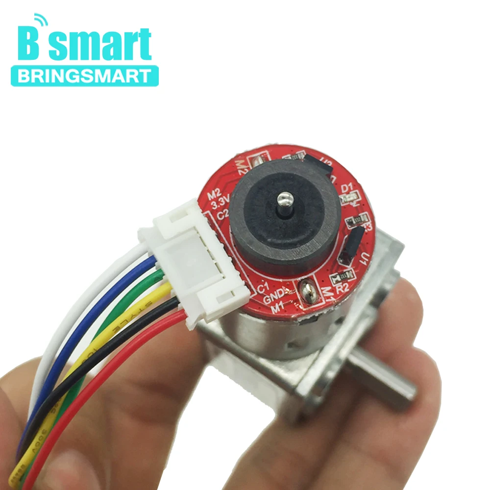 Электродвигатель червячной передачи постоянного тока Bringsmart с диском энкодера 12