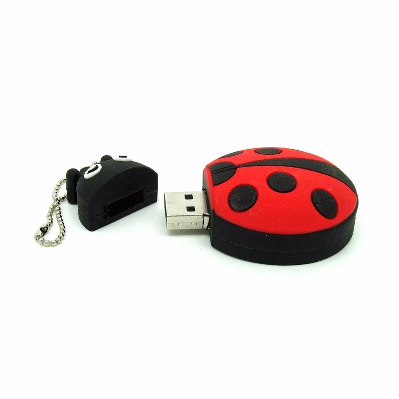 Флеш накопитель usb 2 0 с божьей коровкой мультяшный милый жук карта памяти флэш