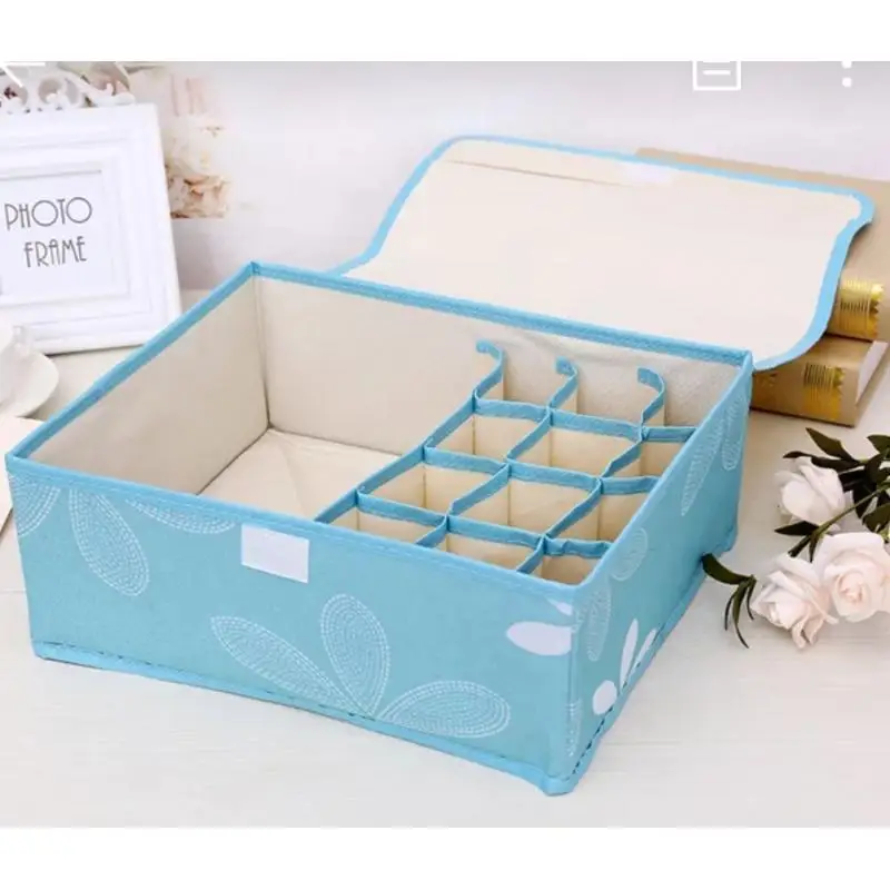 

Multifunction Storage Box Underwear Divider Drawer Lidded Closet Organizer Bra Tie Scarf Clothes Storage Box Home Storage