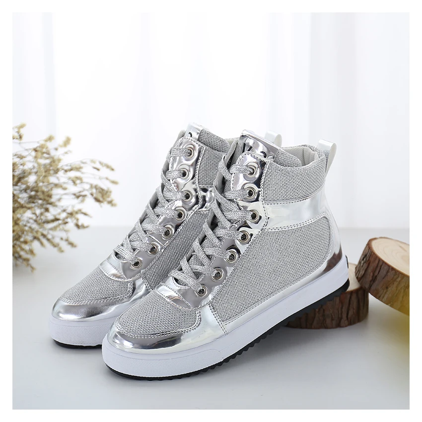 ABDB/Весенняя женская повседневная обувь парусиновая с высоким берцем на толстой