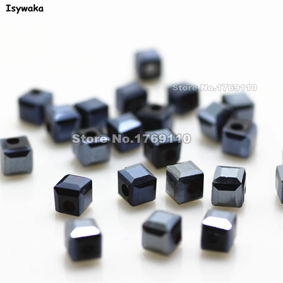 100 шт. квадратные Австрийские хрустальные бусины Isywaka 4 мм|beads loose|beads for diyglass beads |