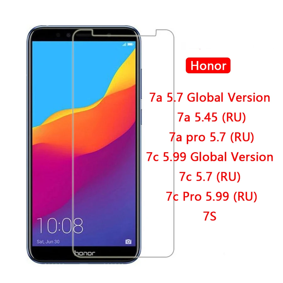 Стекло Honor 7a Dua l22 5,45 для huawei 7c Pro 7 s защитное стекло на Huavei Huawey Hono a7 c7 s7 a c s 7 7apro 7cpro Flim 9H