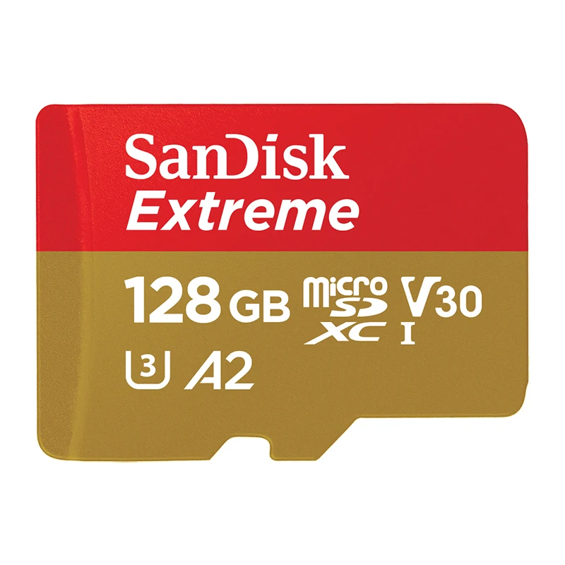 Карта памяти SanDisk Extreme microSD UHS I microSDHC/microSDXC модуль Transflash карты C10 U3 V30 A1 A2 32 ГБ 64 и 128 256