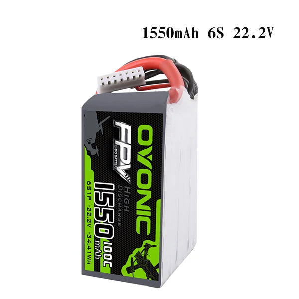 1550mAh 6S 100C Ovonic 1000/1300/1550 мА/ч, 100C 5-6S1P LiPo Батарея-серые кисточки с XT60Plug для крошечные дистанционным управлением самолет небольшой вертолет Комплектующие для самостоятельной сборки - Цвет: 1550mAh 6S 100C