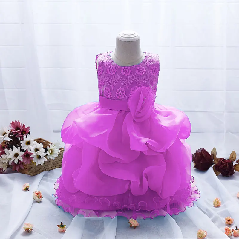 Кружевное платье для девочек с цветочным узором без рукавов k1 2017 | Детская одежда