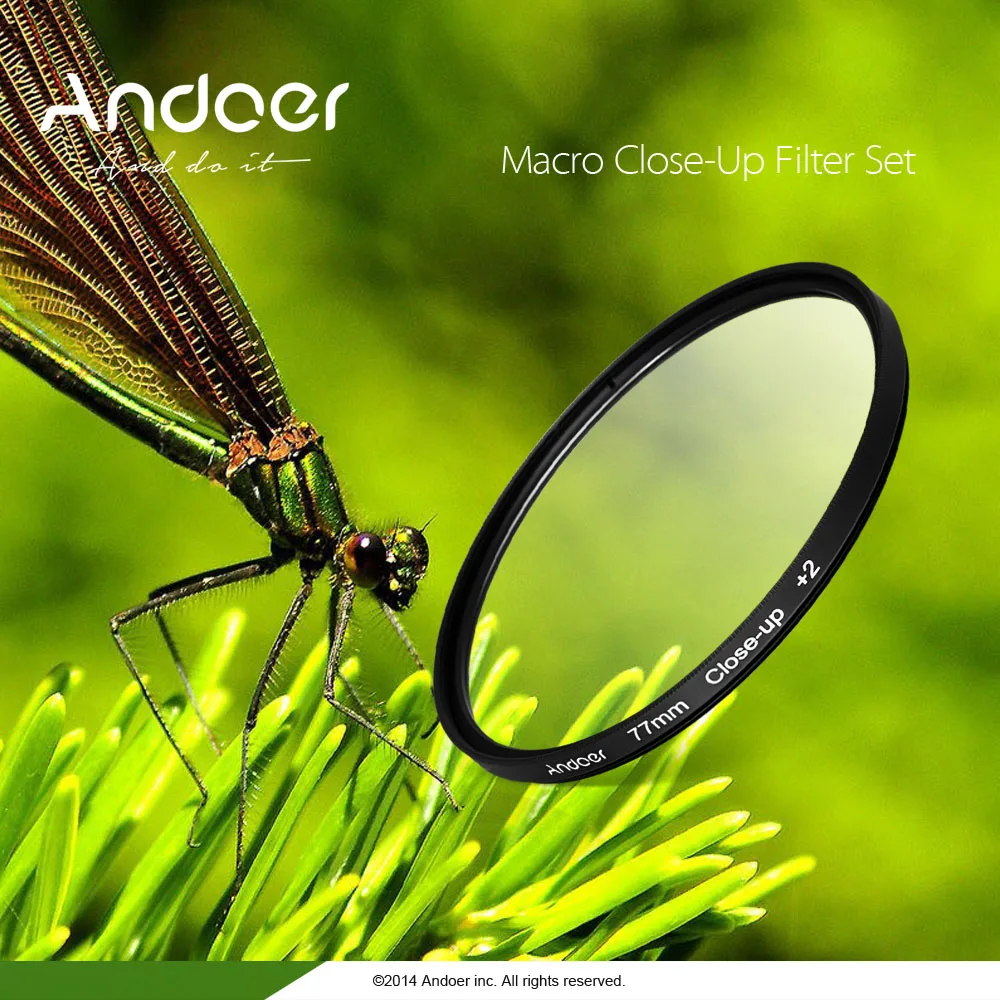 Набор макрофильтров Andoer 55 мм + 1 2 4 10 с мешком для Nikon Canon Tamron Sigma Sony Alpha A200 A450 A300 DSLRs |