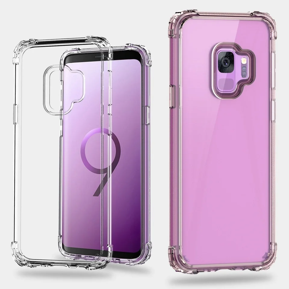 KSELF Кристалл ТПУ простой чехол для Samsung Galaxy S8 S9 Plus Note 8 Мягкий силиконовый