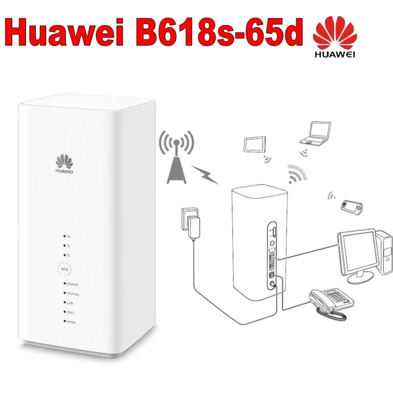Модем Huawei B618 B618S 65D Cat11 600 Мбит/с 4G LTE с поддержкой FDD B1/3/5/7/8/28|phone show|speaker calculatorspeaker box for