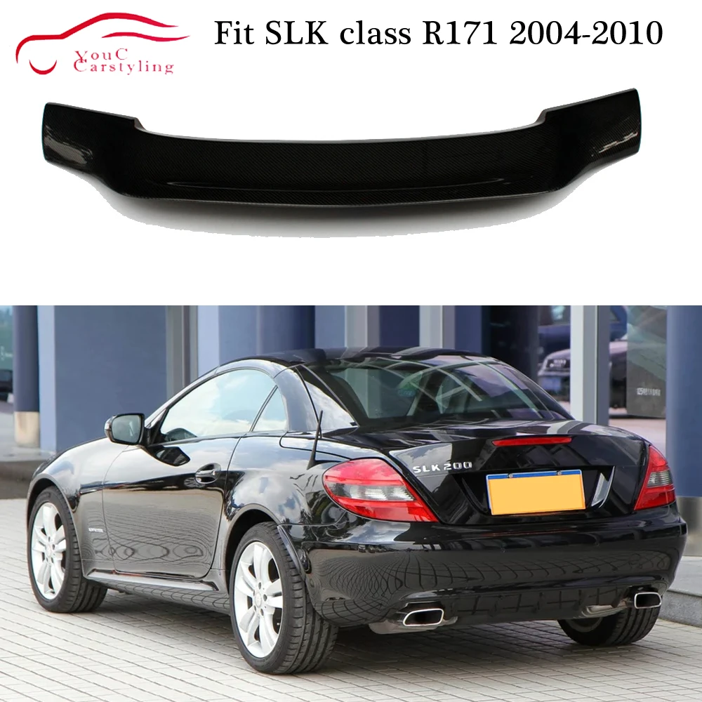 R171 спойлер из углеродного волокна задний багажник загрузки для Mercedes SLK class 2004-2010