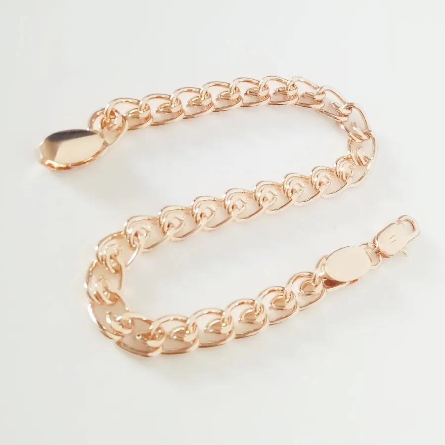 New Fashion Bracelet 585 Gold Color Jewelry Man Bracelets 5MM Wide Long Designs for Men | Украшения и аксессуары