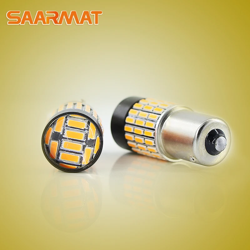 Светодиодный 1156 P21W ba15s лампы 72SMD 1500lm с заднего хода автомобиля задний фонарь LED DRL лампы для CITROEN C2 C3 C4 C5 C8@ 12 В(2 шт.) SAARMAT