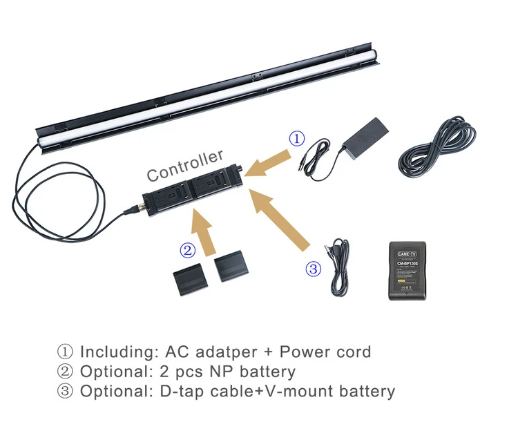 CAME TV Boltzen Andromeda 40 ватт тонкая трубка LED двухцветный (4FT B)|Фотографическое освещение|
