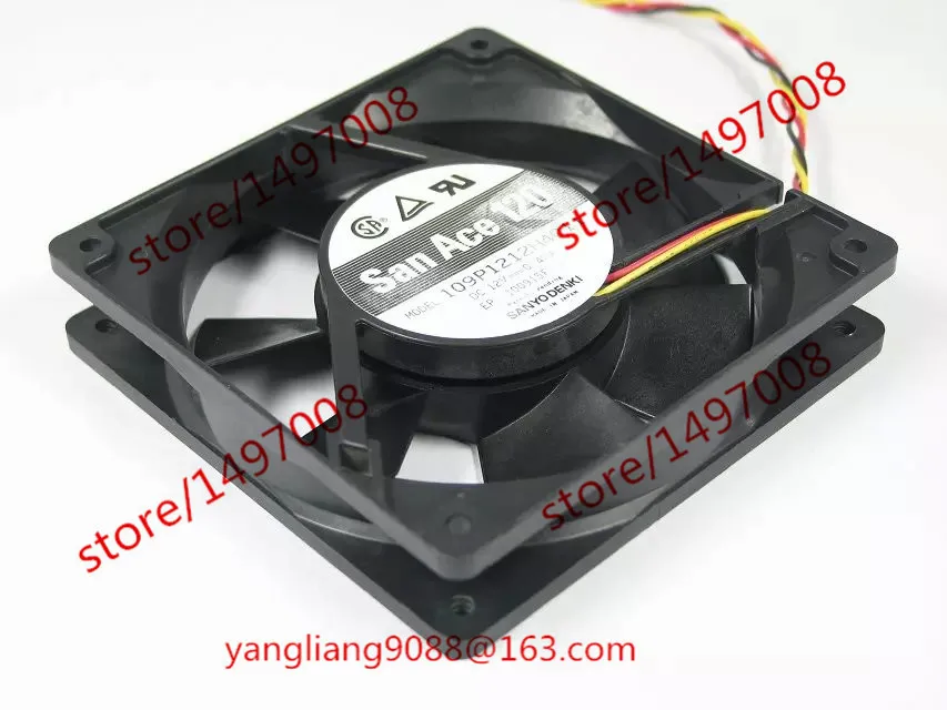 SANYO DENKI 109p12h4011 DC 12V 0.45A 3-проводной 120x120x25 мм вентилятор охлаждения сервера - купить