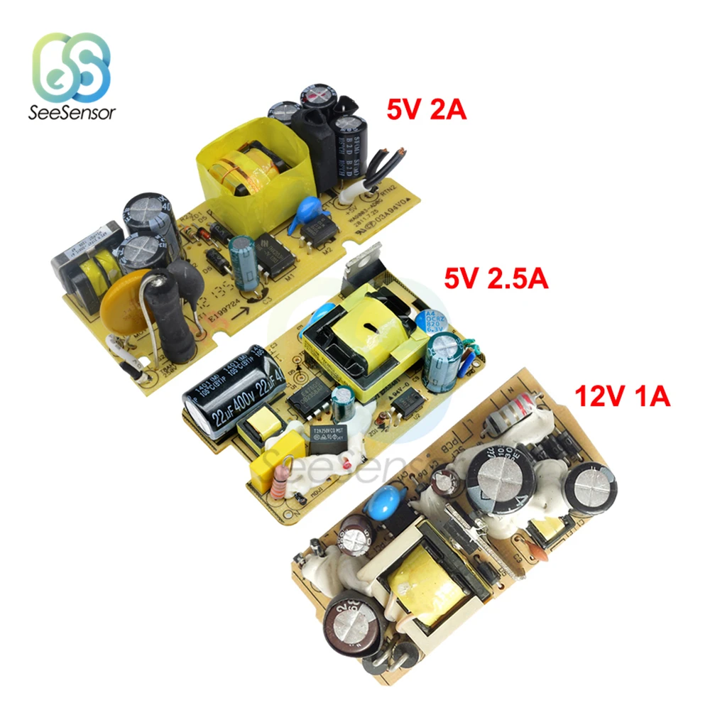Ac-dc AC 100 V-240 V к DC 5V 2A/2.5A 12V 1A Импульсный блок питания переключатель постоянного тока регулятор напряжения 110V 220V