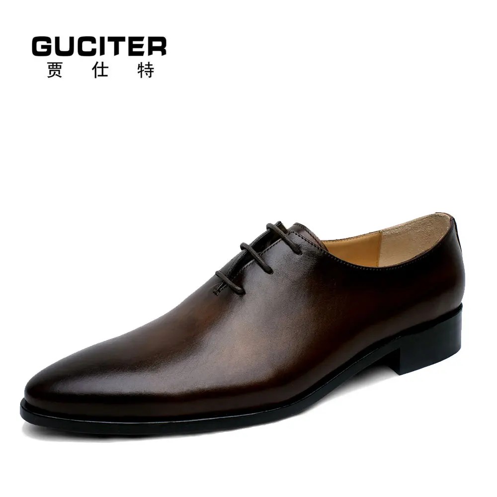 Guciter/обувь Goodyear костюмы на заказ высокое качество острый носок кожа британский