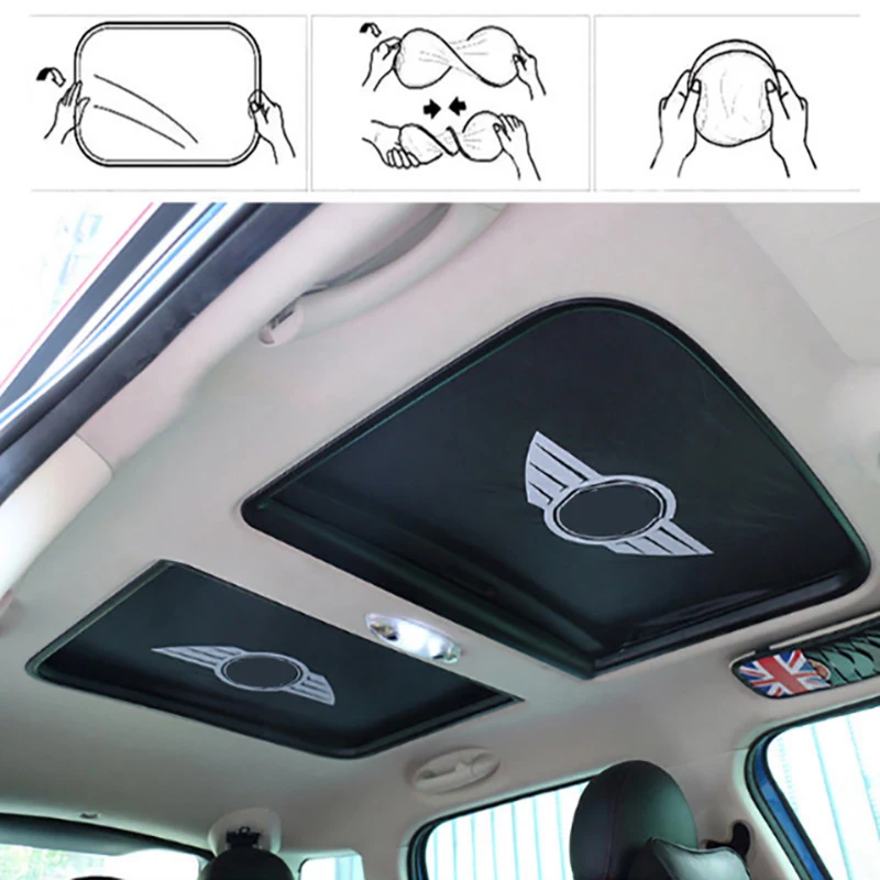 Car Sunroof Sun Shade Shield Outdoor UV Foldable Sun Visor fit for MINI Cooper F54 F55 F56 F57 F60 R55 R56 R57 R58 R59 R60