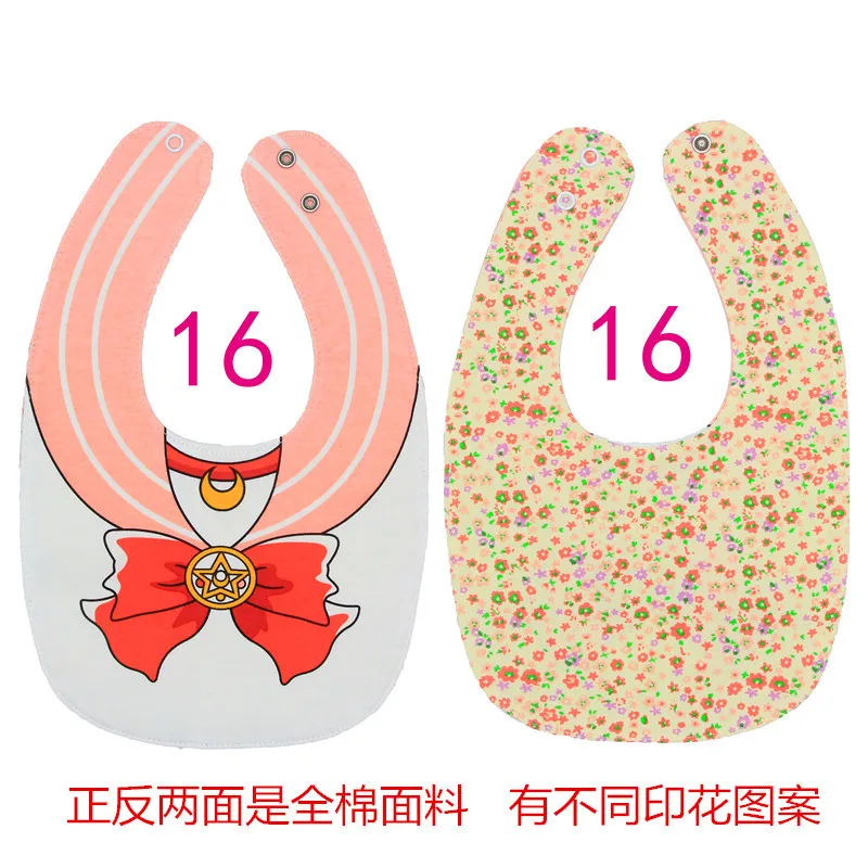 16 Adjustable Baby Bibs EVA Plastic Waterproof Lunch Feeding Bibs Baby Cartoon Feeding Cloth Children Baby Apron Babador de bebe - Цвет: 16