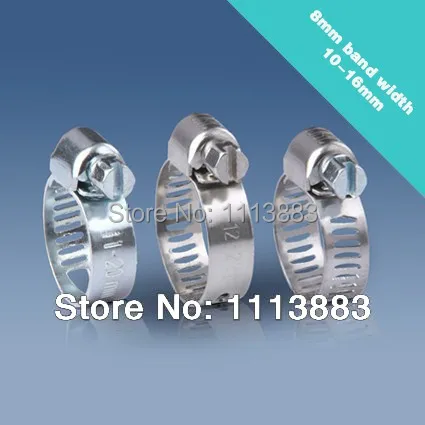 Трубка для шланга из нержавеющей стали американского типа 10-16 мм 8 ленточные