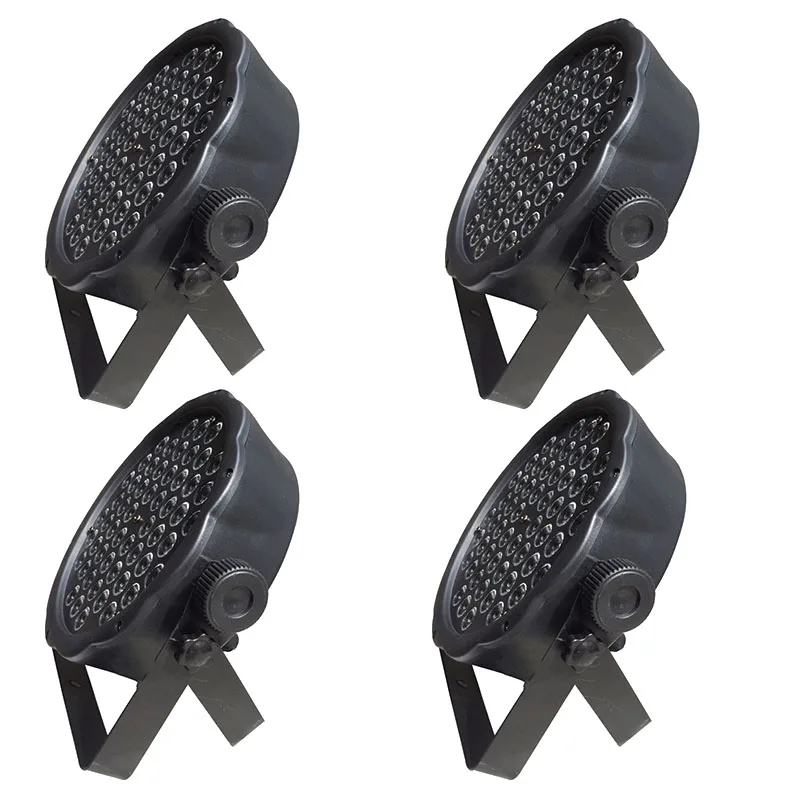 4 шт./лот Горячая продажа LED DMX сценический свет AC 110 В 240 54x3 Вт RGBW плоский Dj Par