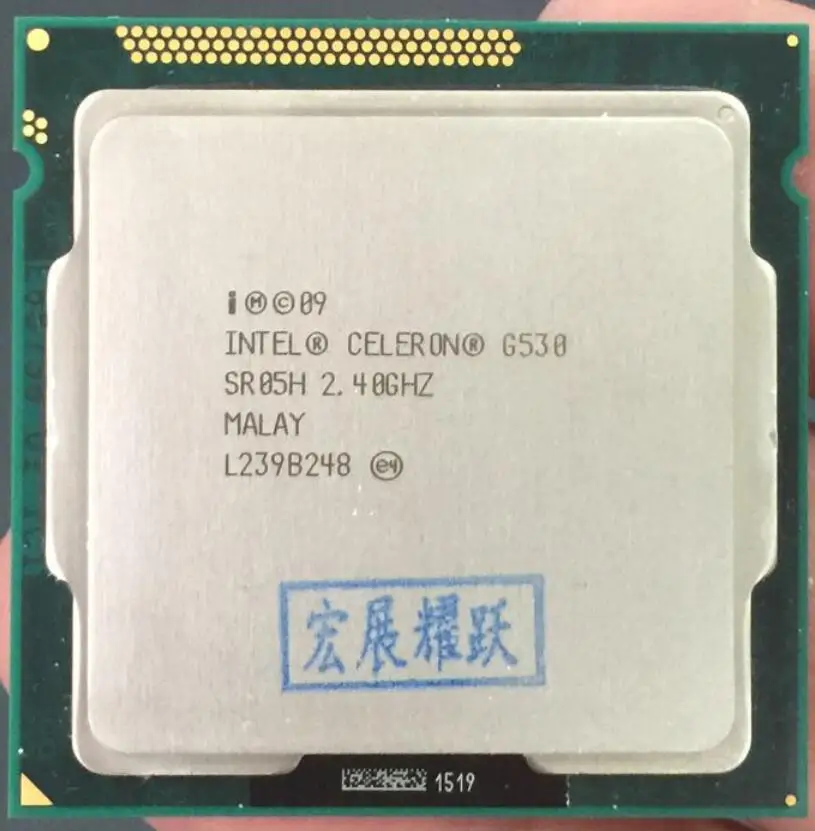 Процессор Intel Celeron G530 2 Мб кэш 40 ГГц LGA 1155 TDP 65 Вт|intel celeron g530|processore cpuceleron g530 |