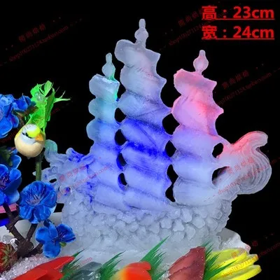 Dragon boat Силиконовая форма льда скульптура форма кубик льда diyMalone Карп Феникс Лебедь песочные часы замок парусный Блаженный Коко морская рыба невеста - Цвет: Dragon boat
