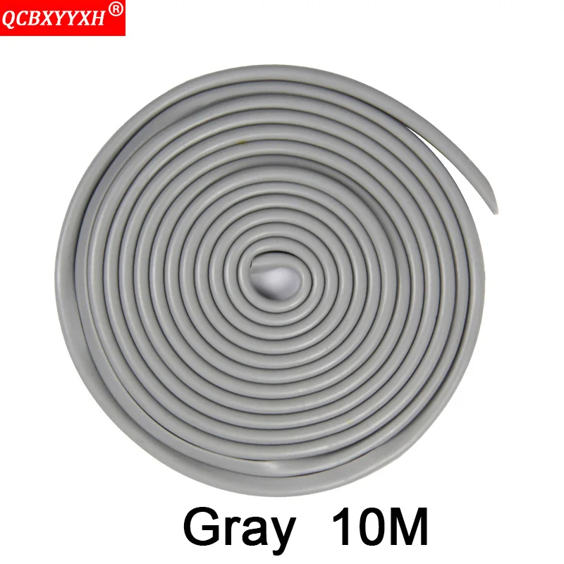 Gray 10M QCBXYYXH авто-Стайлинг, авто дверь, защита от царапин, защита края, резиновое уплотнение, универсальные анти столкновения, полосы, наклейки, аксессуары - Цвет: Gray 10M